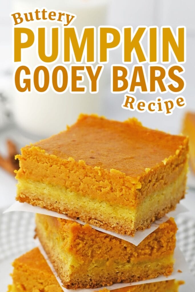 Pumpkin Gooey Bars Pin Image
