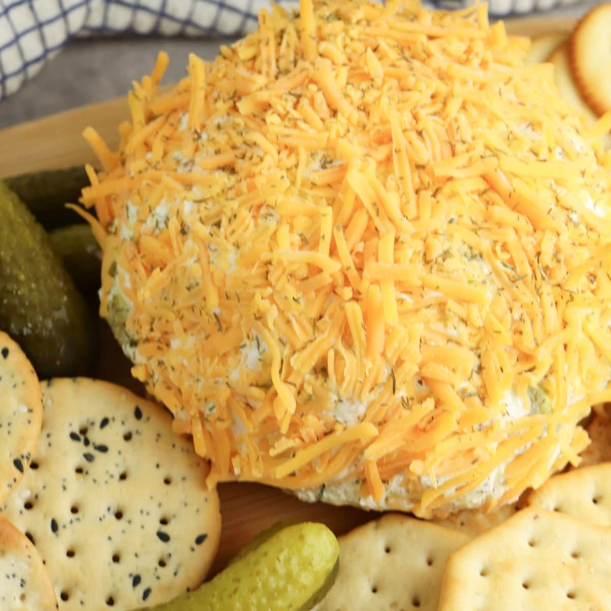 Cheddar Pickle Cheese Ball
