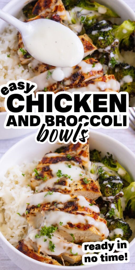 chicken and broccoli bowls
