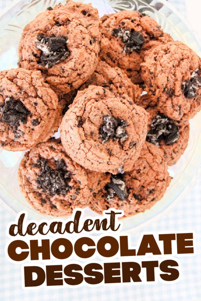 chocolate desserts - Chocolate Oreo Cookies