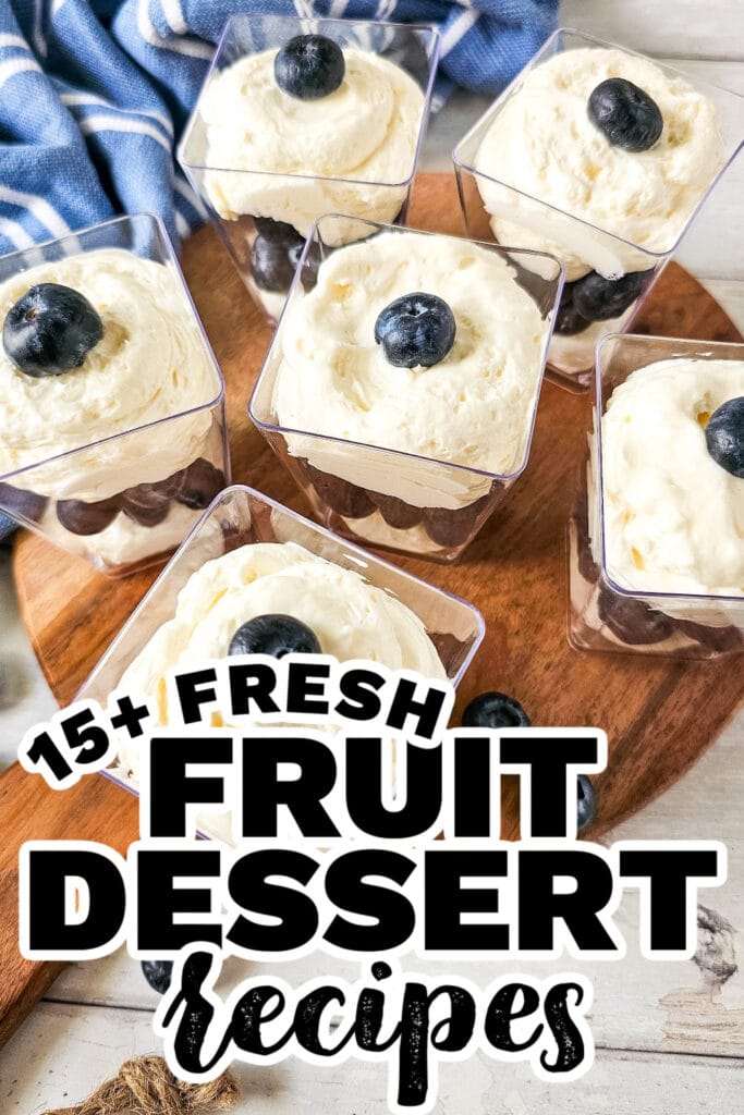 fruit dessert - Blueberry Cheesecake Parfaits