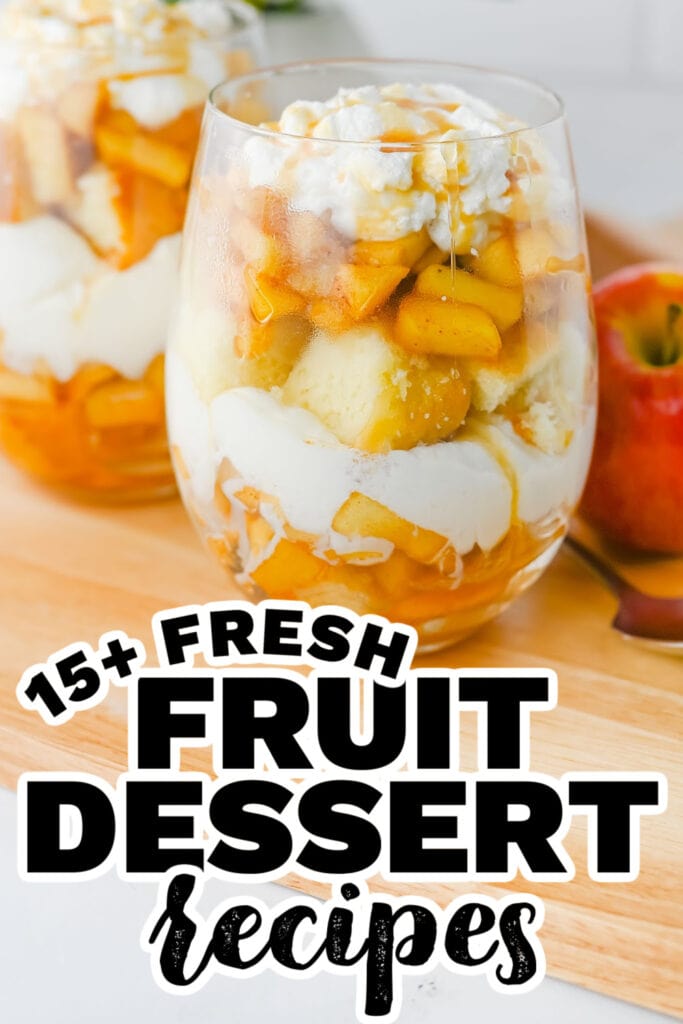 fruit dessert - Caramel Apple Trifle