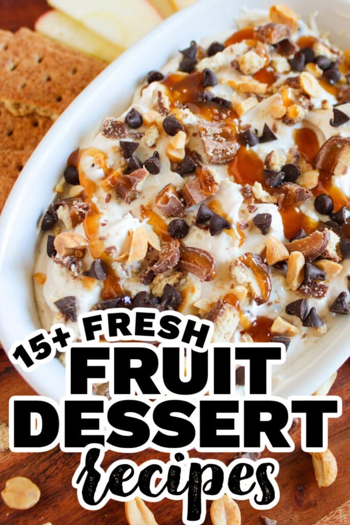 fruit dessert - Caramel Twix Apple Dip
