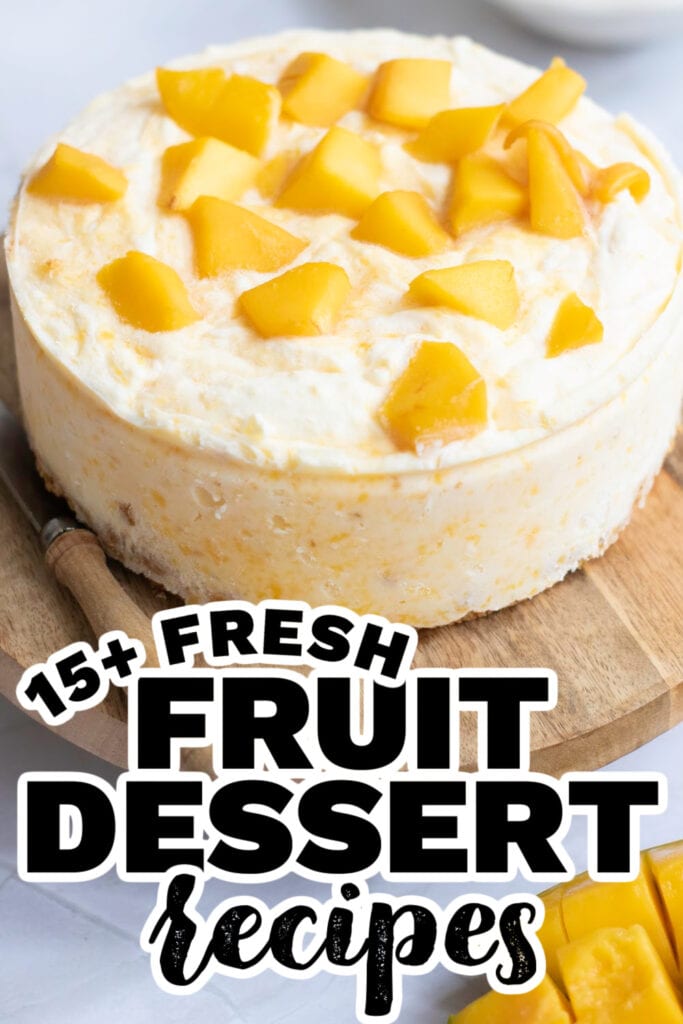fruit dessert - Mango Cheesecake