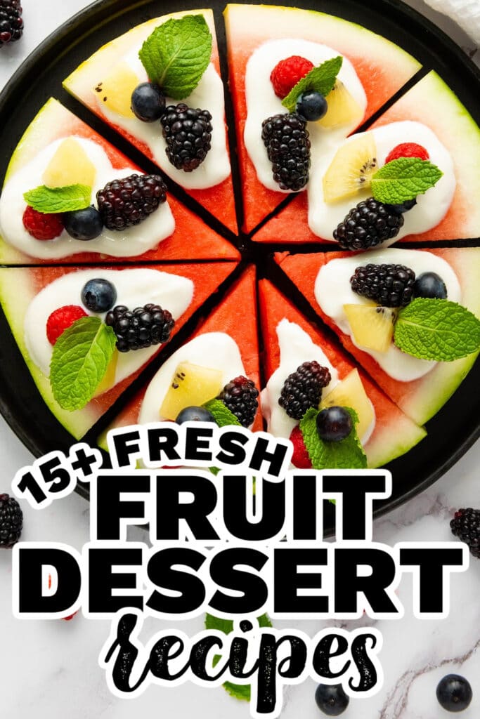 fruit dessert - Watermelon Pizza