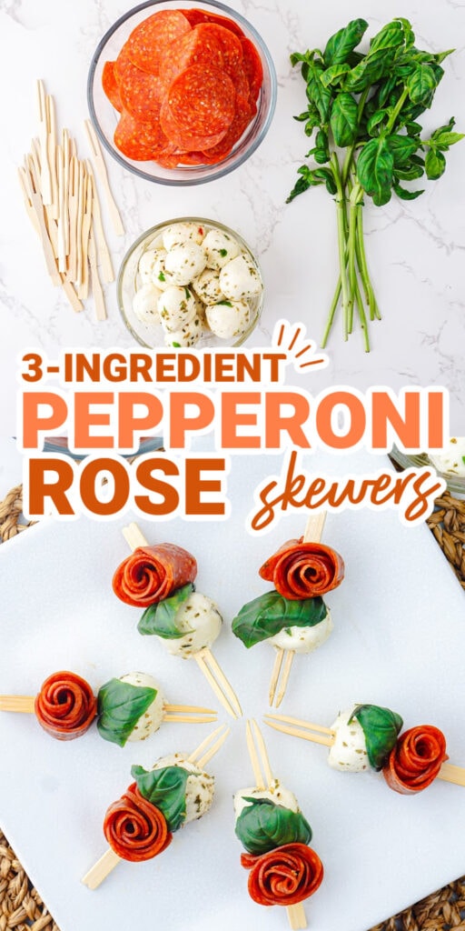 pepperoni rose skewers