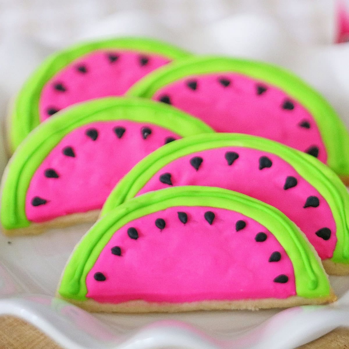 Watermelon Slice Cookies