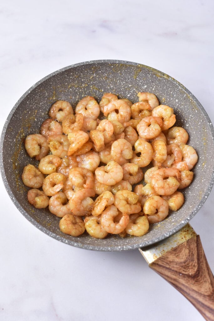 Shrimp Pasta Salad Process Photo