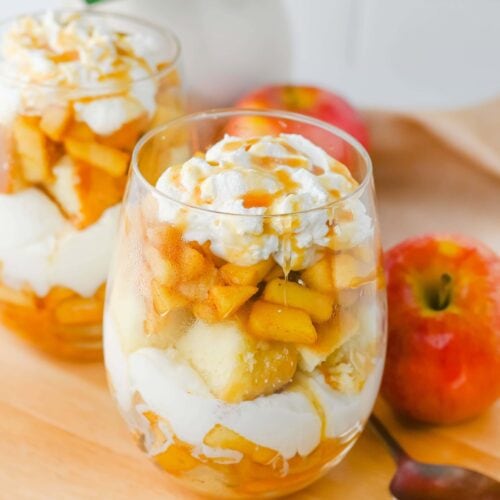 Photo of the Finished Caramel Apple Trifle