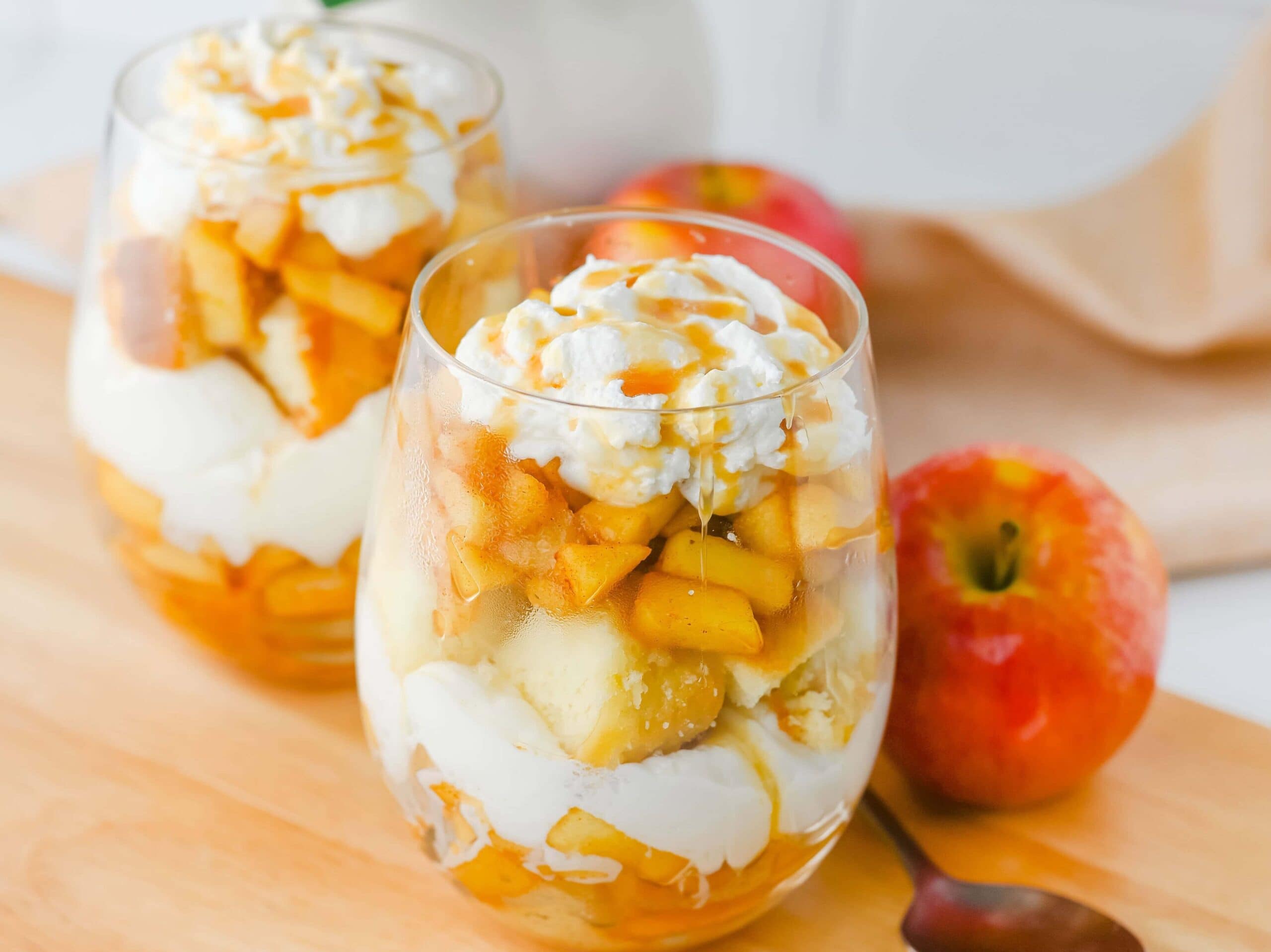 Photo of the Finished Caramel Apple Trifle