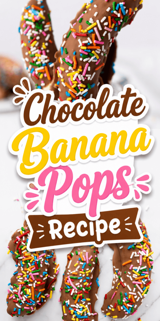 chocolate banana pops