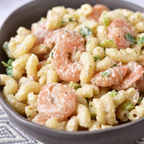 Photo of the Finished Shrimp Pasta Salad