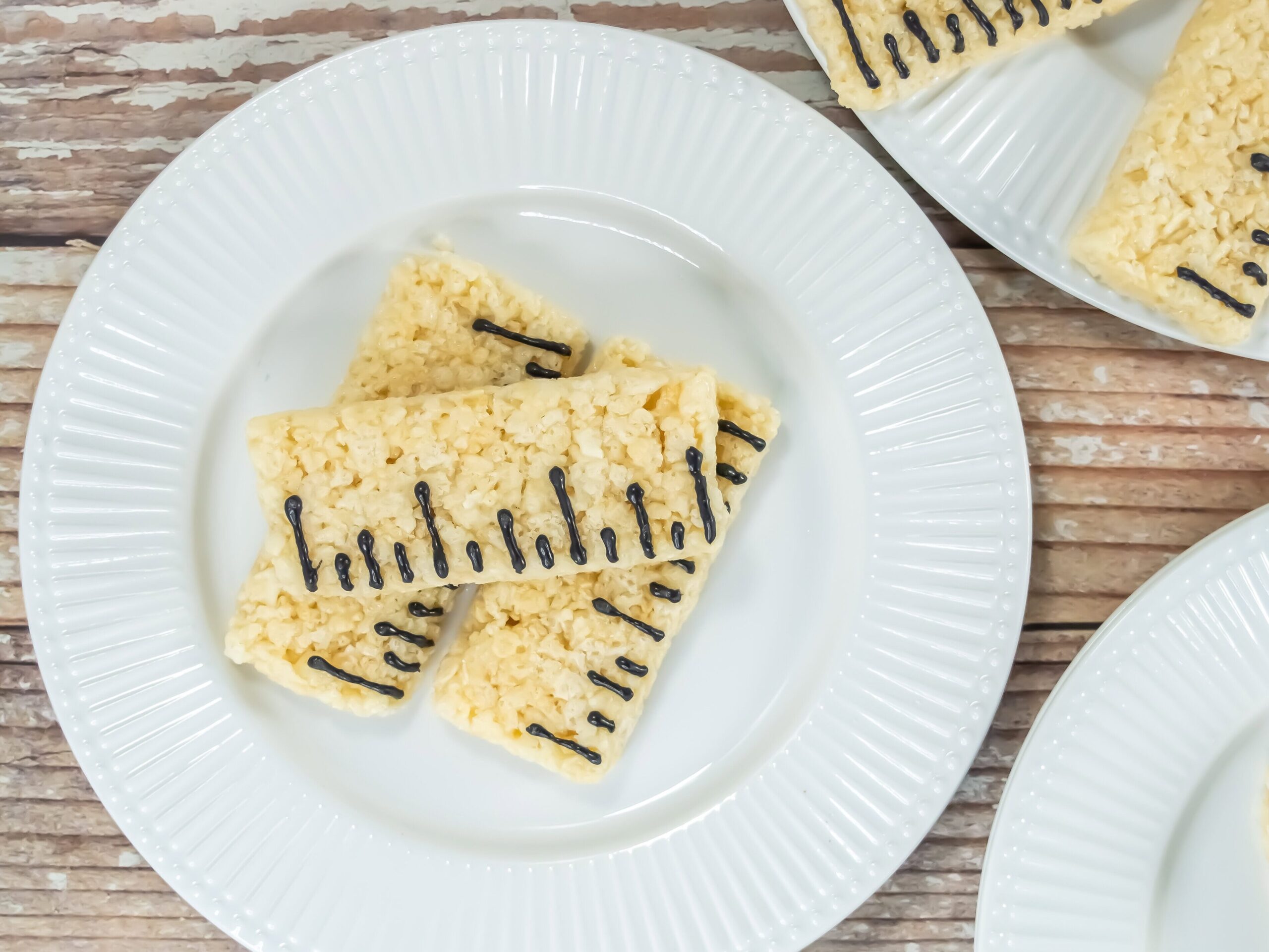 Photo of the Finished Ruler Rice Krispies