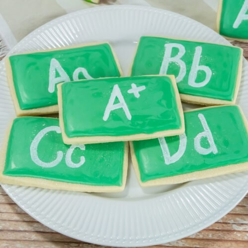 Photo of the Finished Chalkboard Cookies