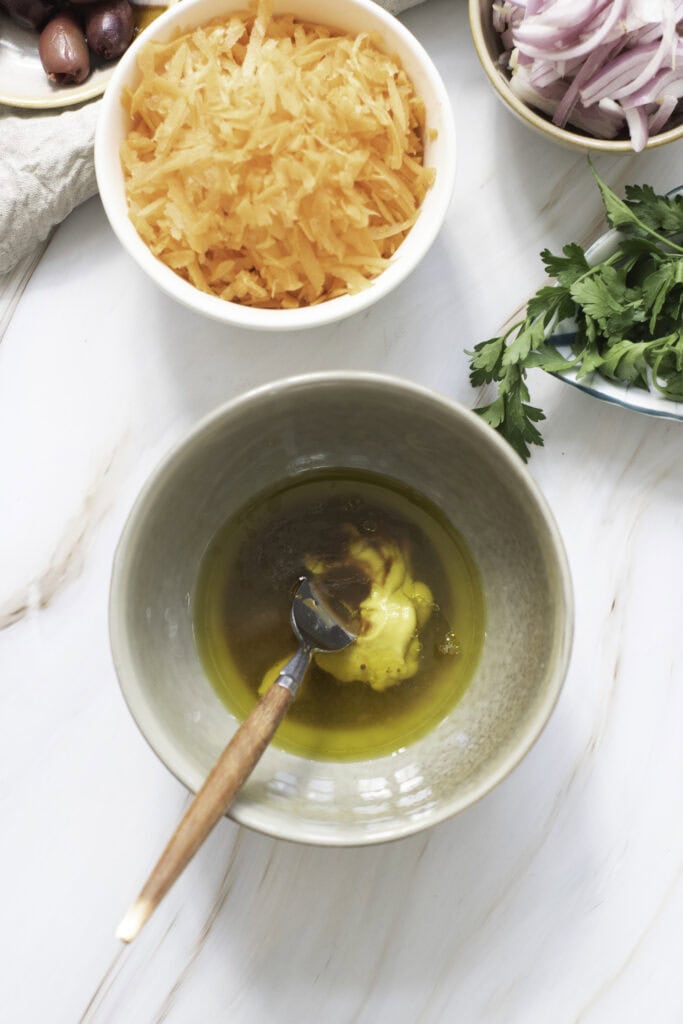 baby calamari garden salad process photo