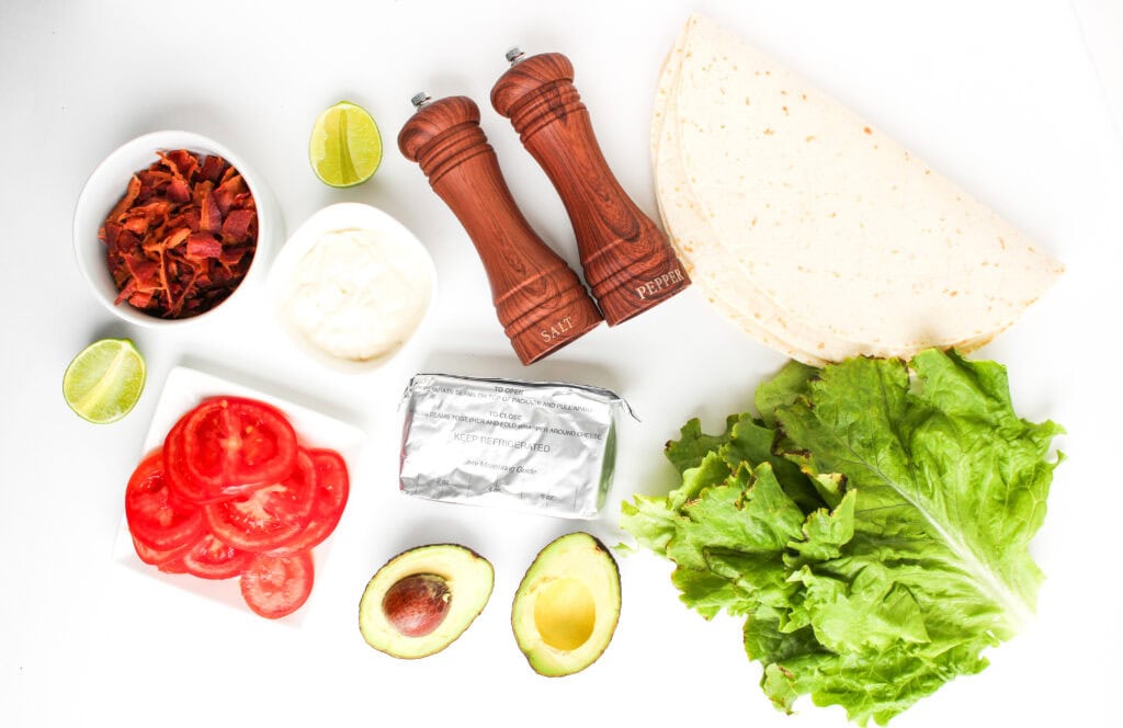 BLT Pinwheels Ingredients Photo