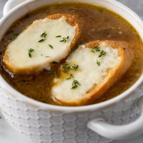 Photo of the Finished French Onion Soup