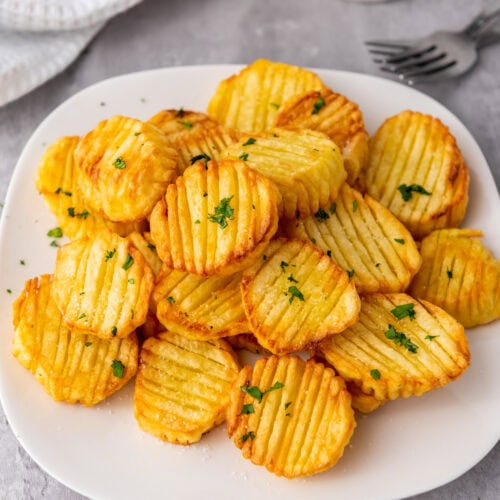 Photo of the Finished Accordion Potatoes