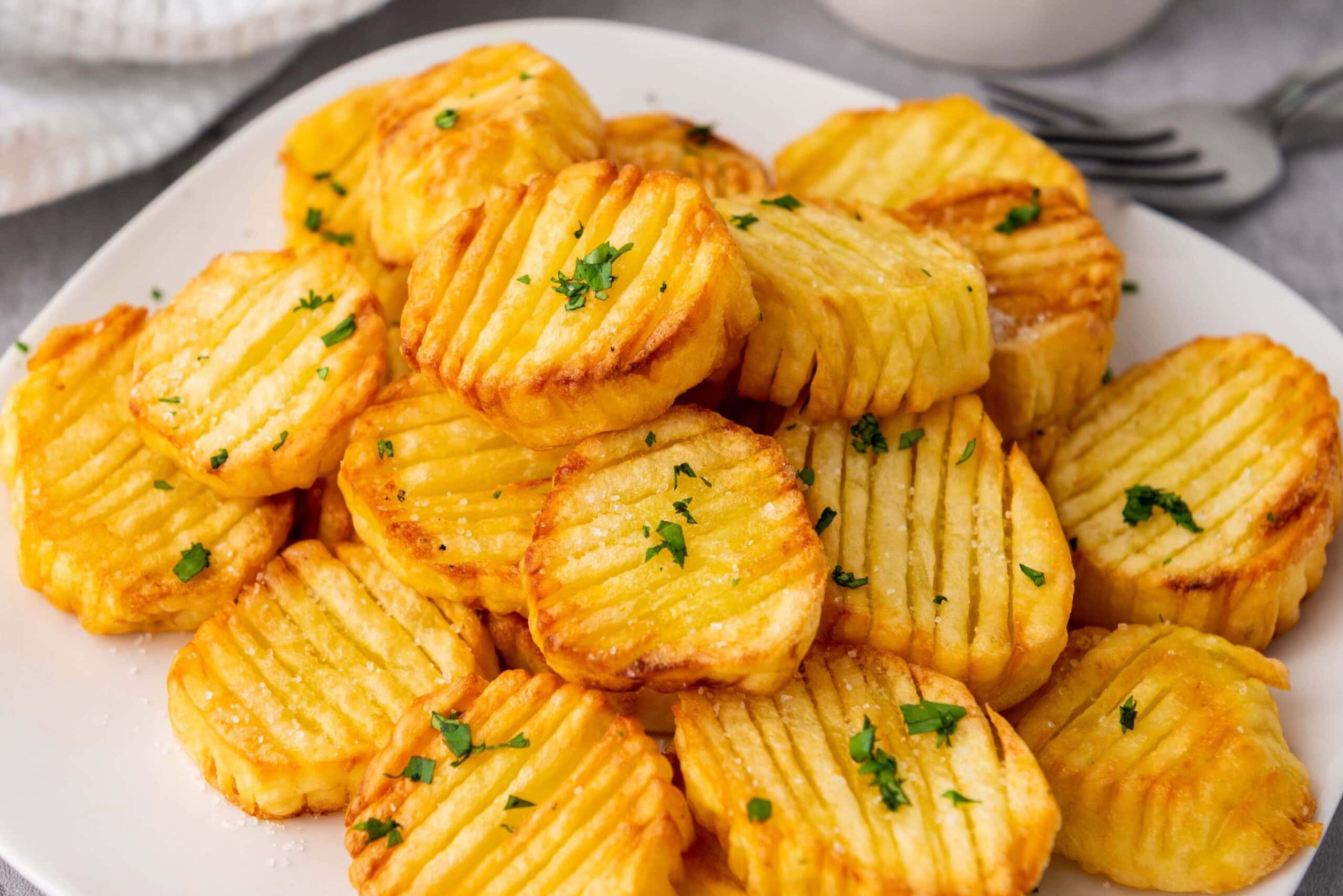 Photo of the Finished Accordion Potatoes