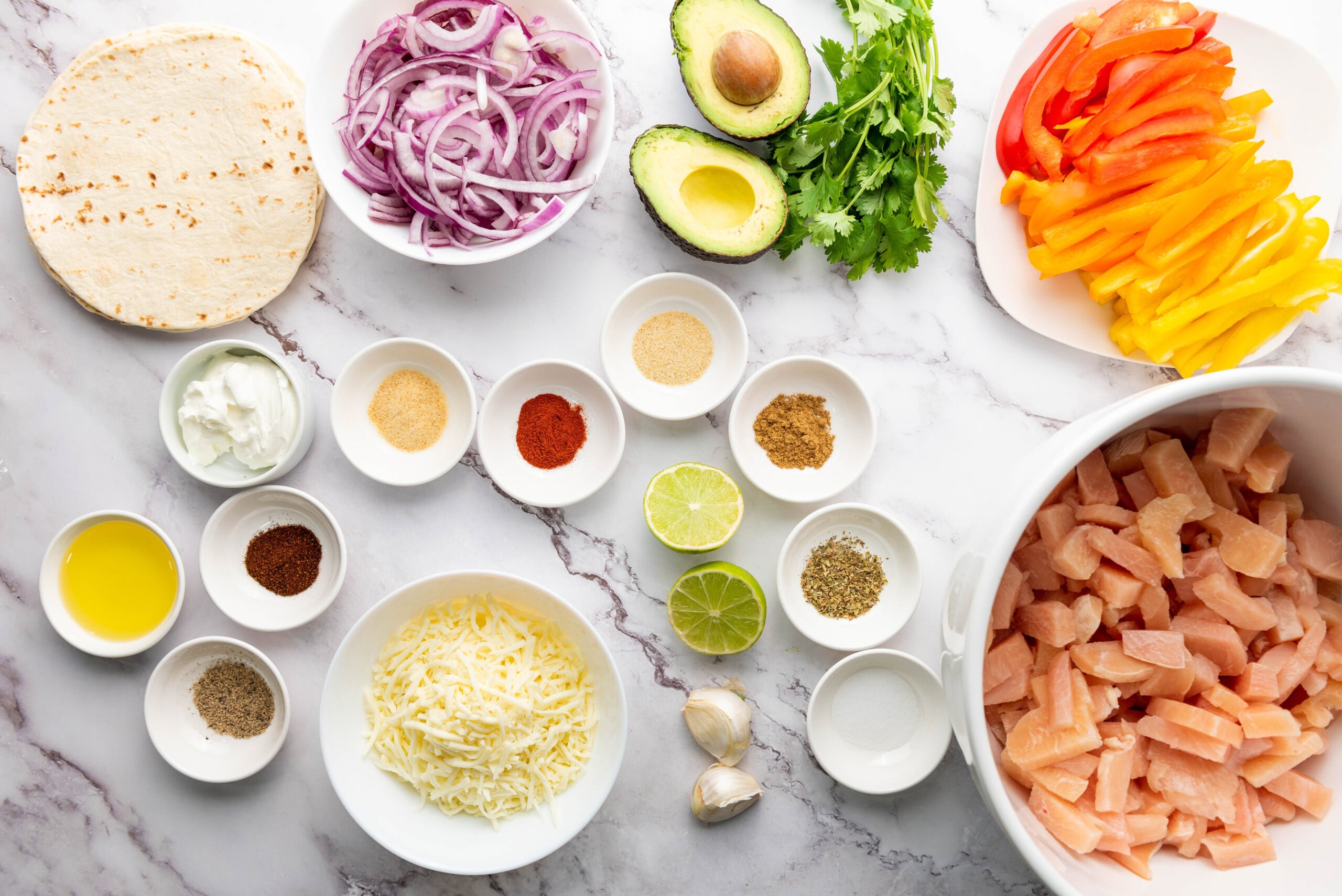 Sheet Pan Chicken Fajitas Ingredients Photos