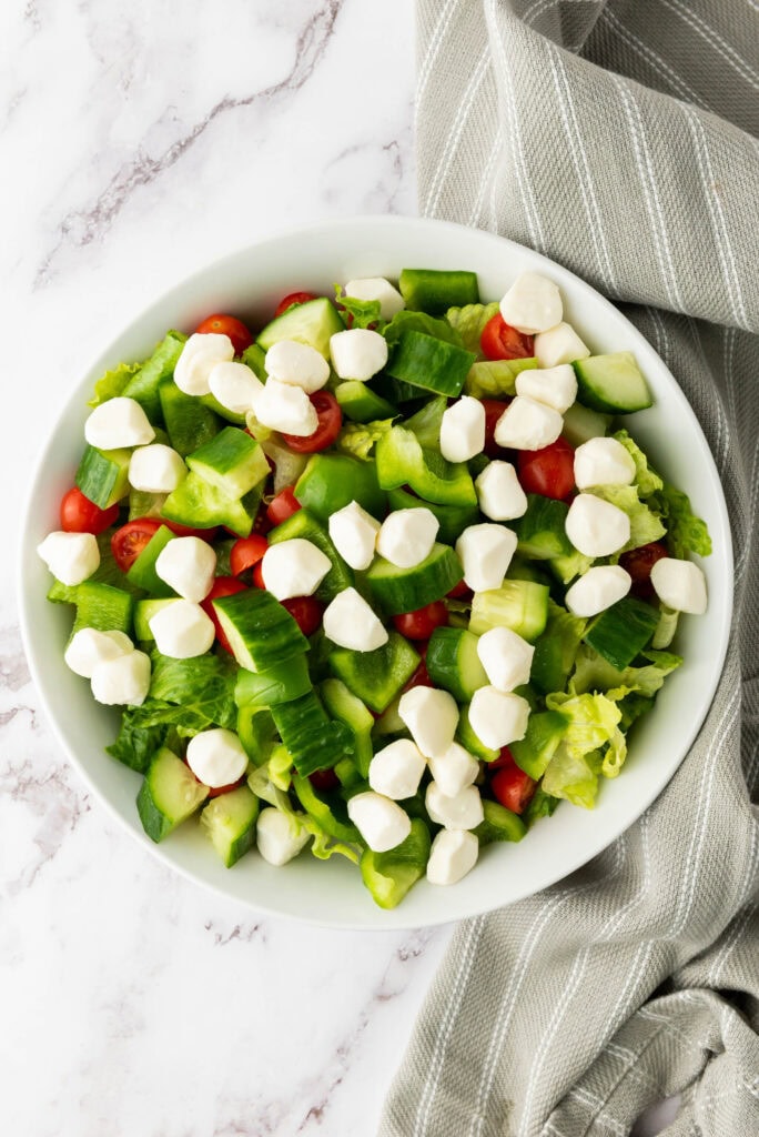 Italian Chopped Salad Process Photo