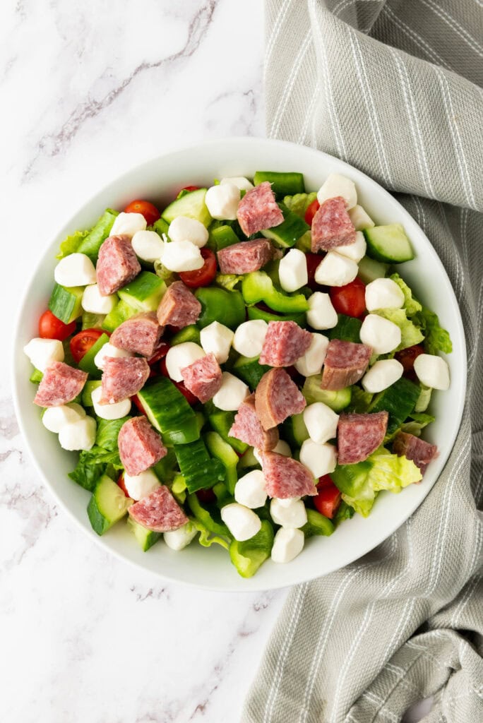 Italian Chopped Salad Process Photo