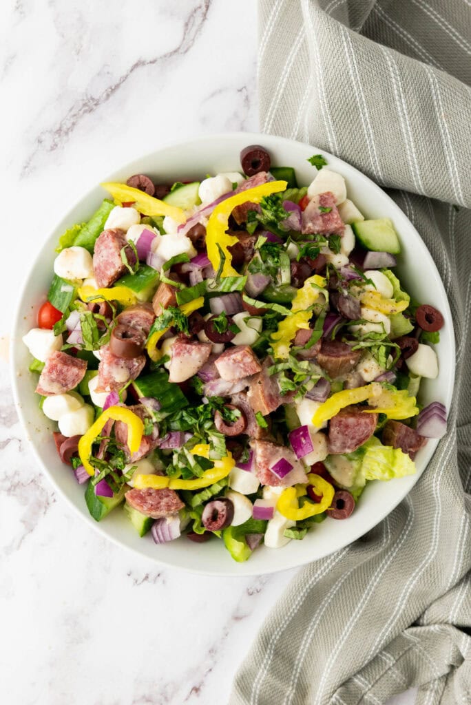 Italian Chopped Salad Process Photo