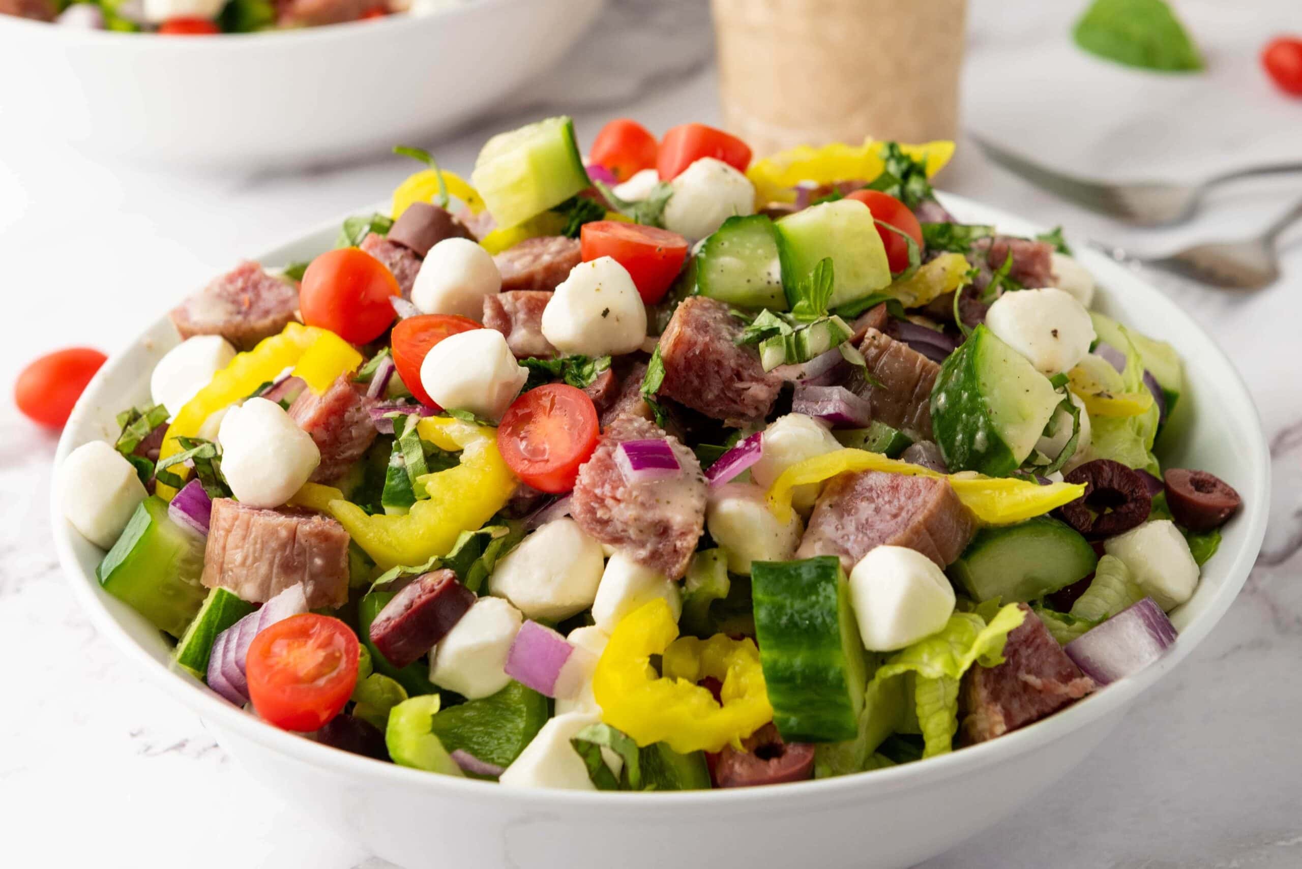 Photo of the Finished Italian Chopped Salad
