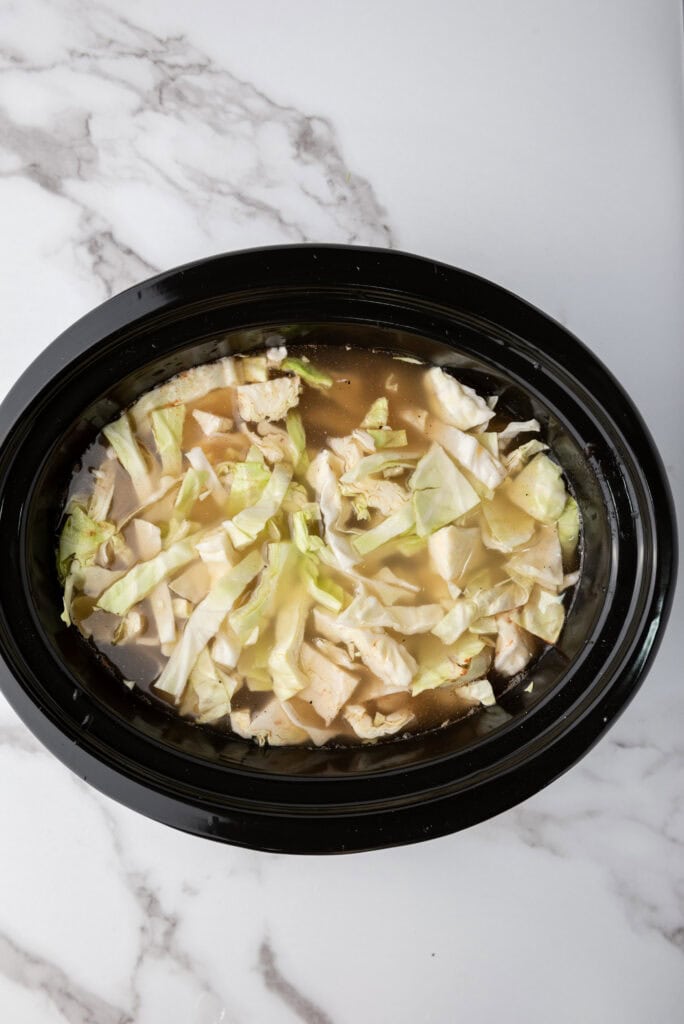 One-Pot Chicken and Beef Taco Soup Process Photo