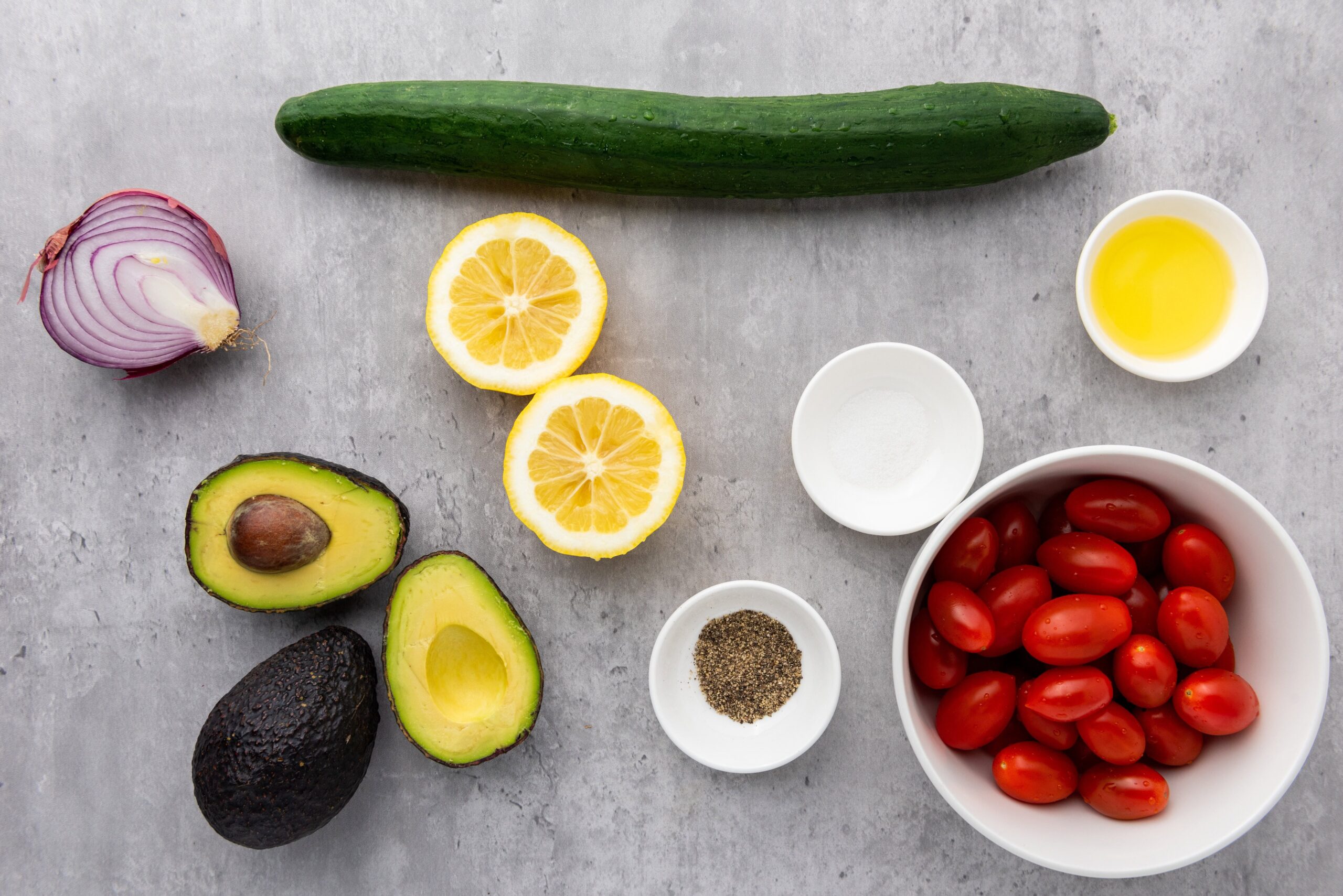 Avocado Salad Ingredients Photo
