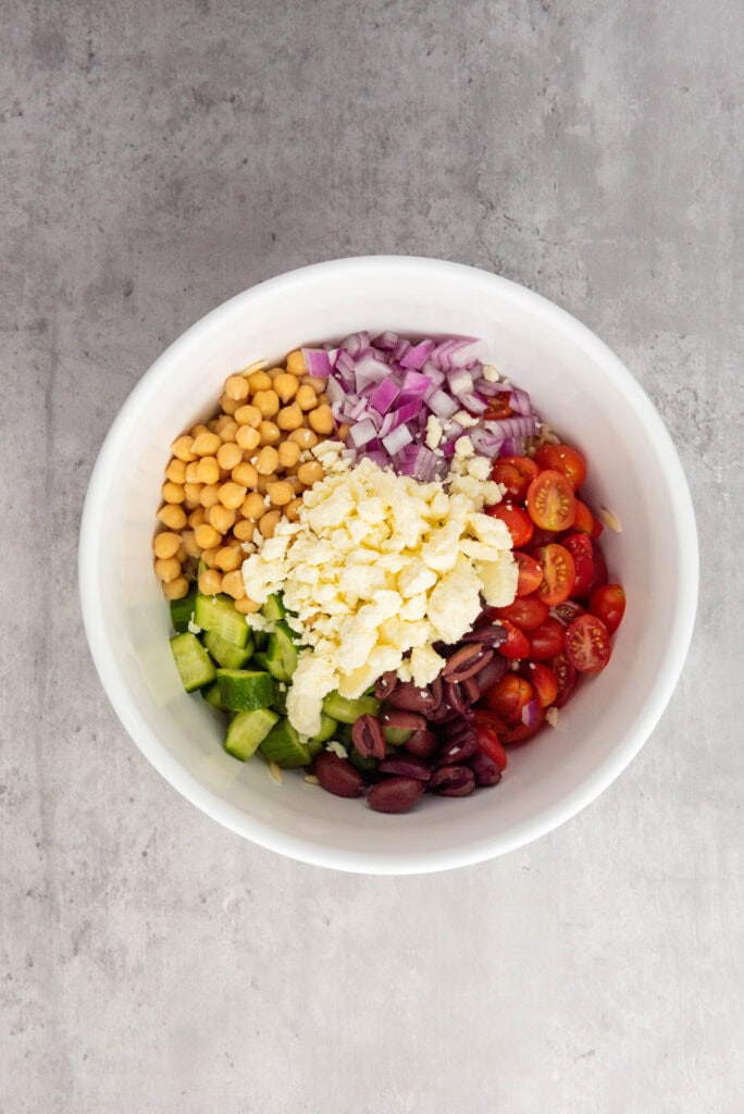 Orzo Salad Process Photo