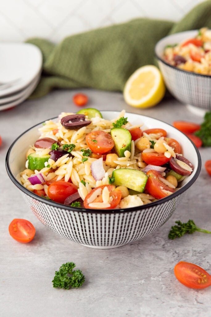 Photo of the Finished Orzo Salad