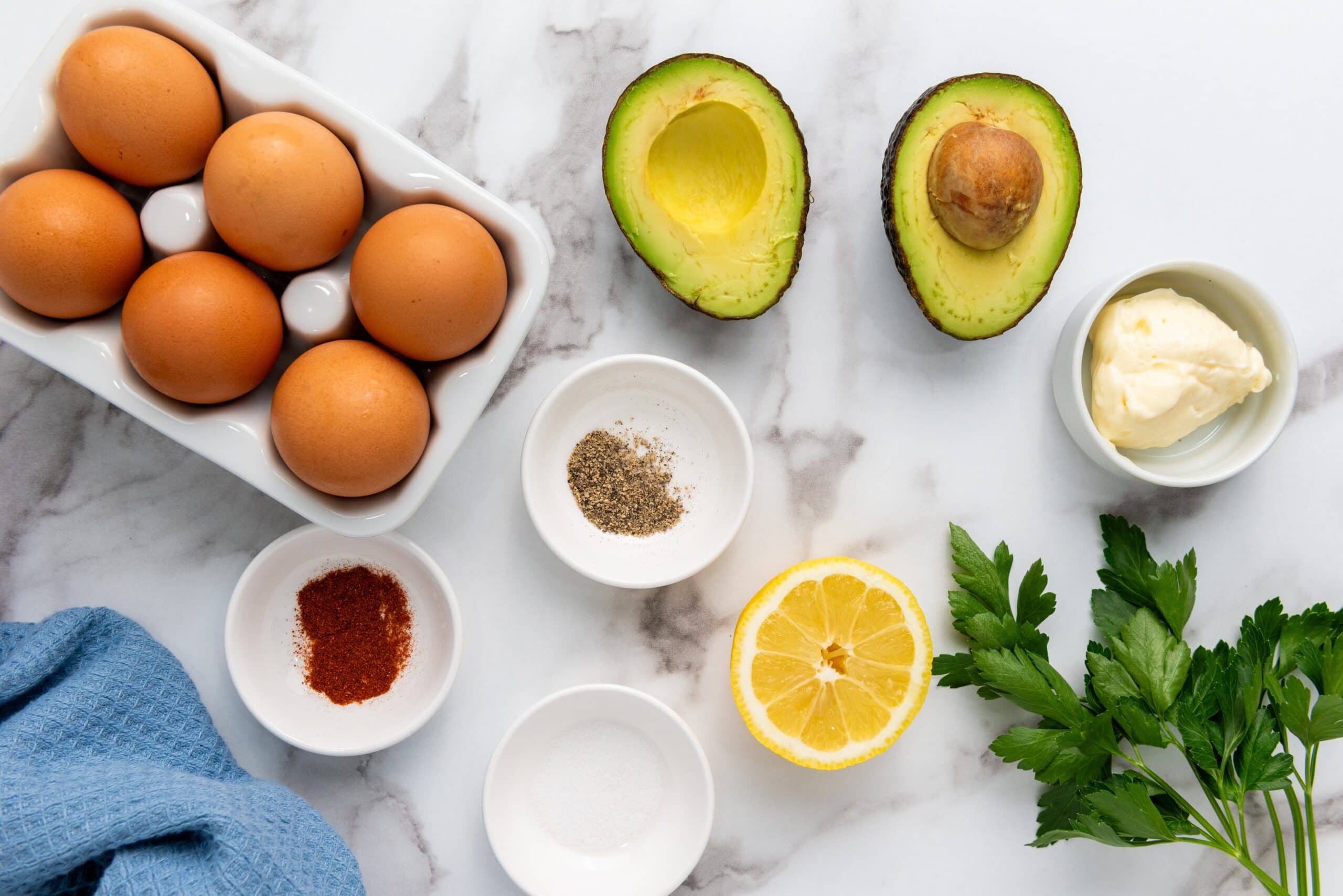 Avocado Deviled Eggs Ingredients Photo