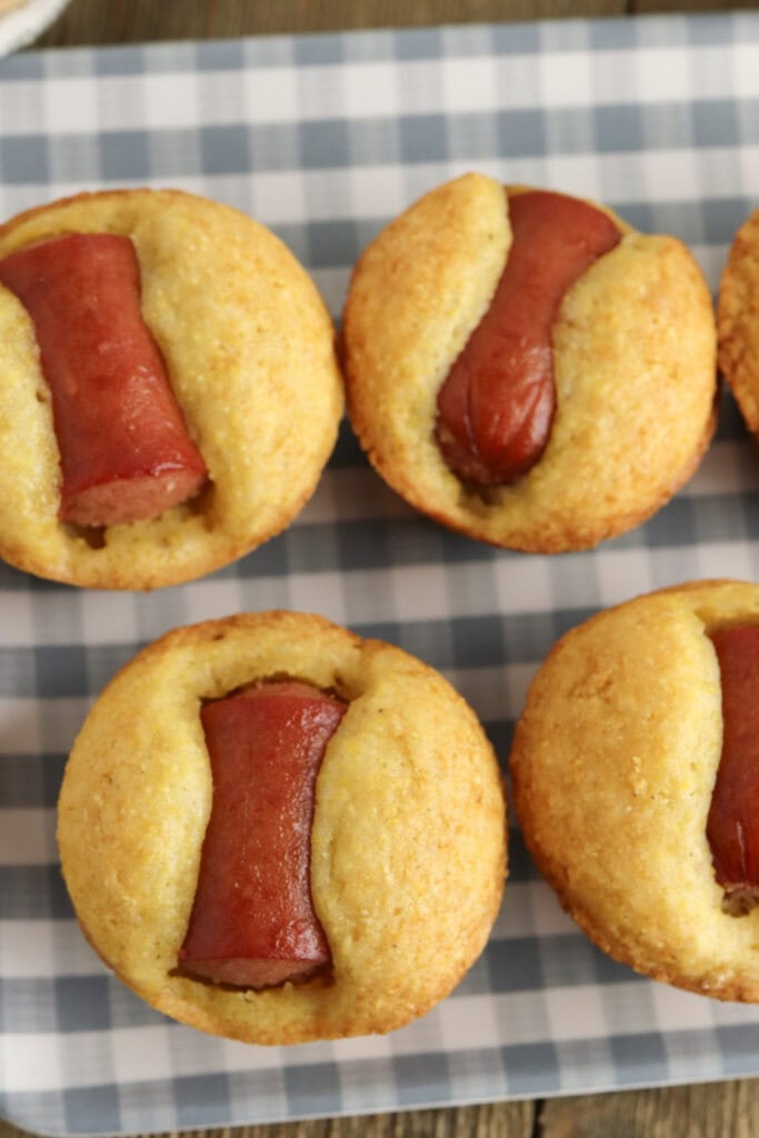 Kids Snacks for School - Corndog Mini Muffins