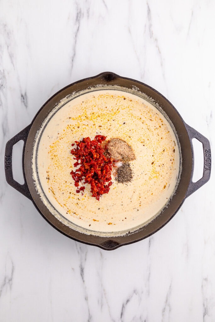 Marry Me Chicken Process Photo