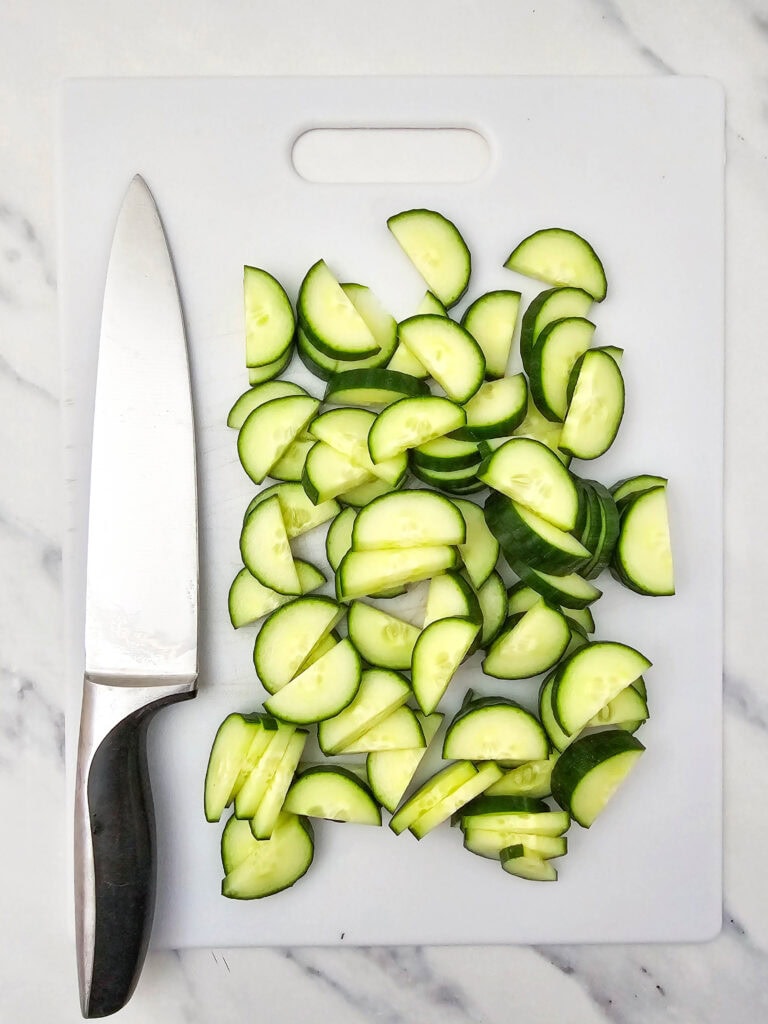 cucumber salad process photo