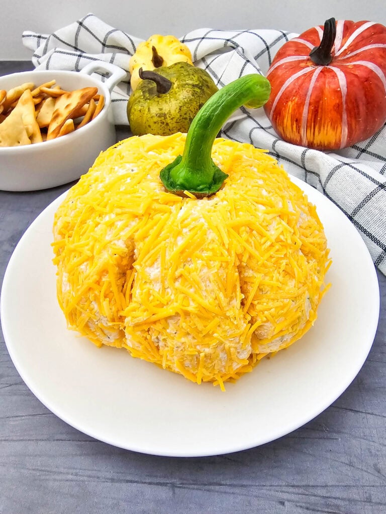 Photo of the Finished Pumpkin Cheeseballs