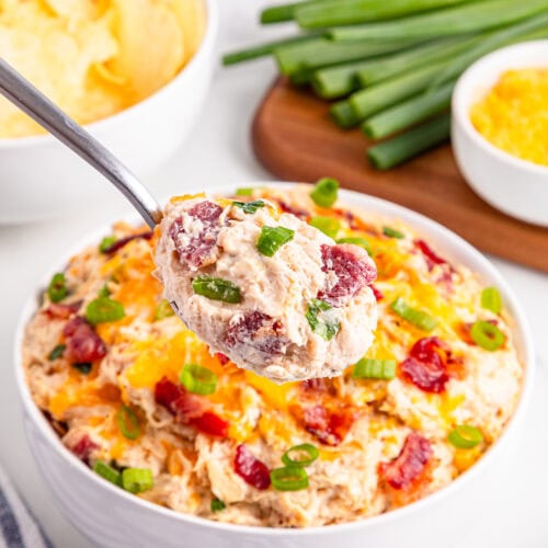 photo of the finished slow cooker crack chicken