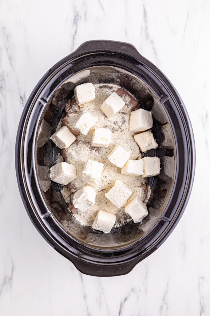Slow Cooker Crack Chicken Process Photo