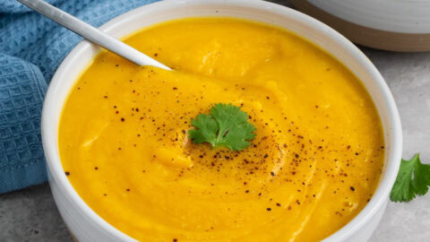 Slow Cooker Vegan Butternut Squash Soup Featured Image
