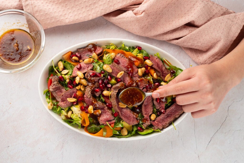 Winter salad process photo