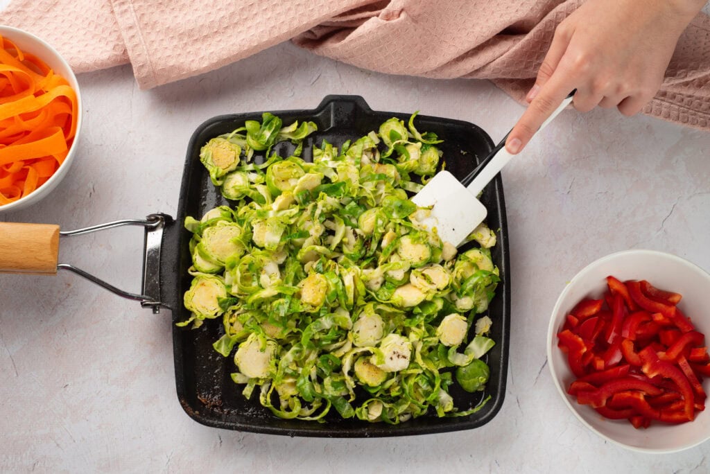 Winter salad process photo