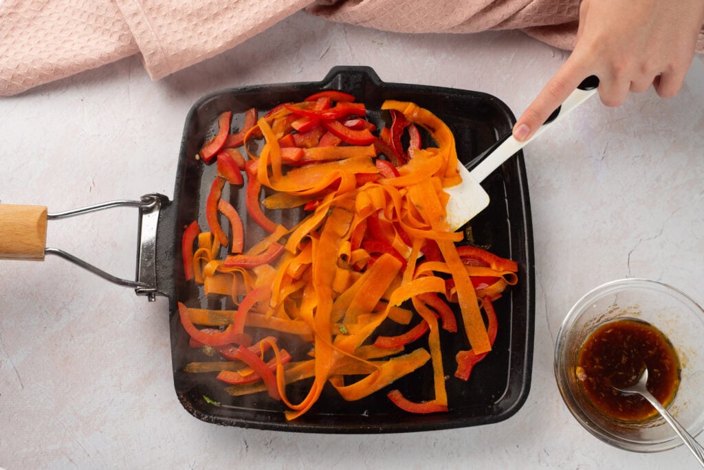 Winter salad process photo