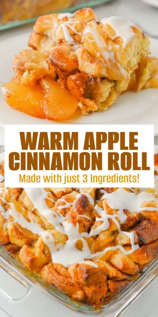 apple cinnamon roll bake pin image