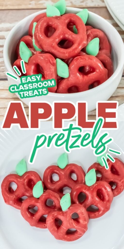 apple pretzels pin image