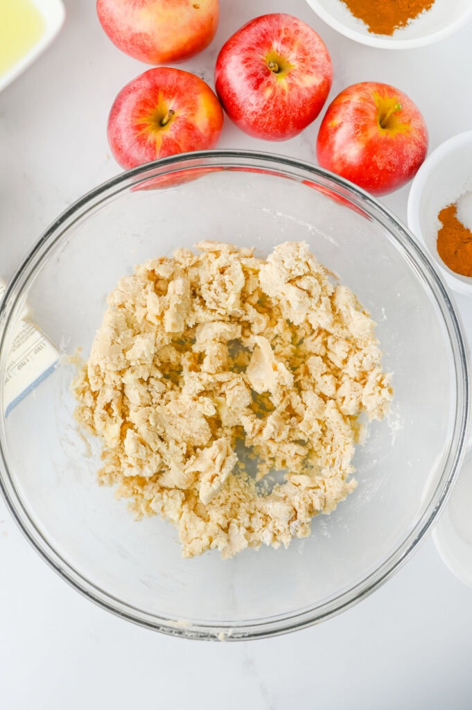apple pie bars process photo