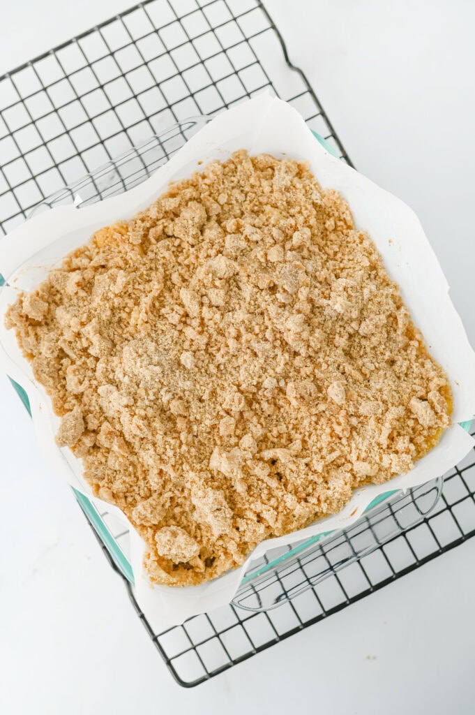 apple pie bars process photo