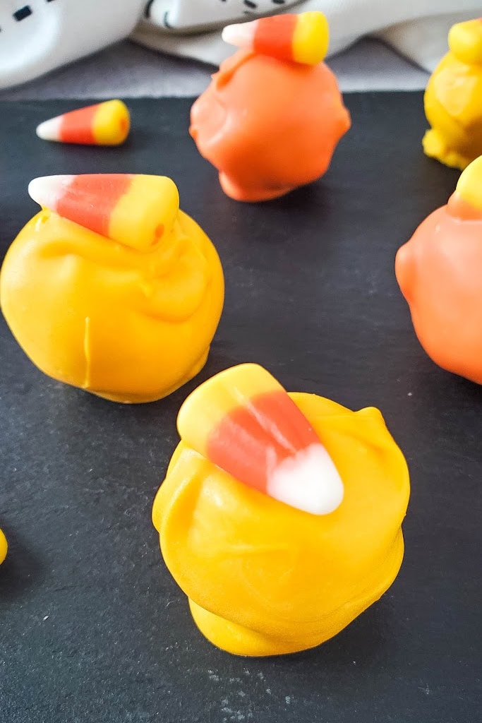 candy corn oreo truffles