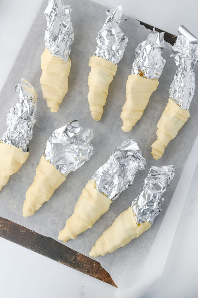 carrot crescent rolls process photo