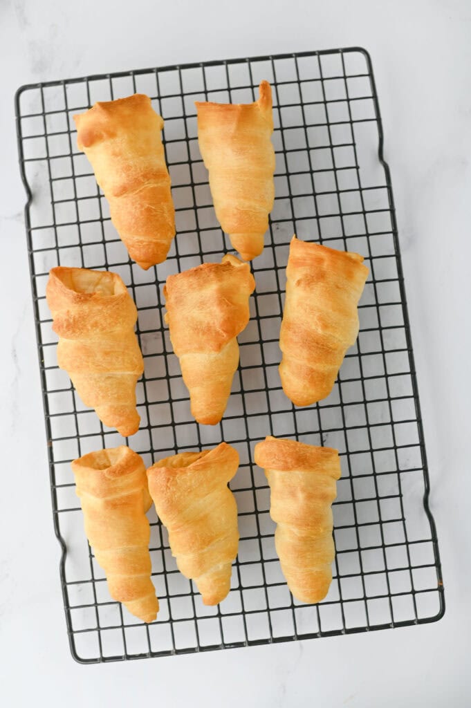 carrot crescent rolls process photo